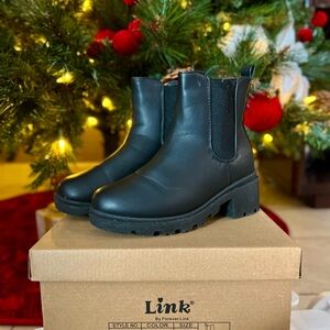 Link Black Ankle Boots for Kids